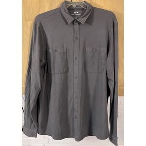Free Assembly Gray LS Button Up XL Men's Shirt